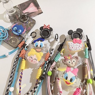 Hàng mới về ốp điện thoại hình mèo kitty minnie có dây đeo cổ thông dụng chống mất