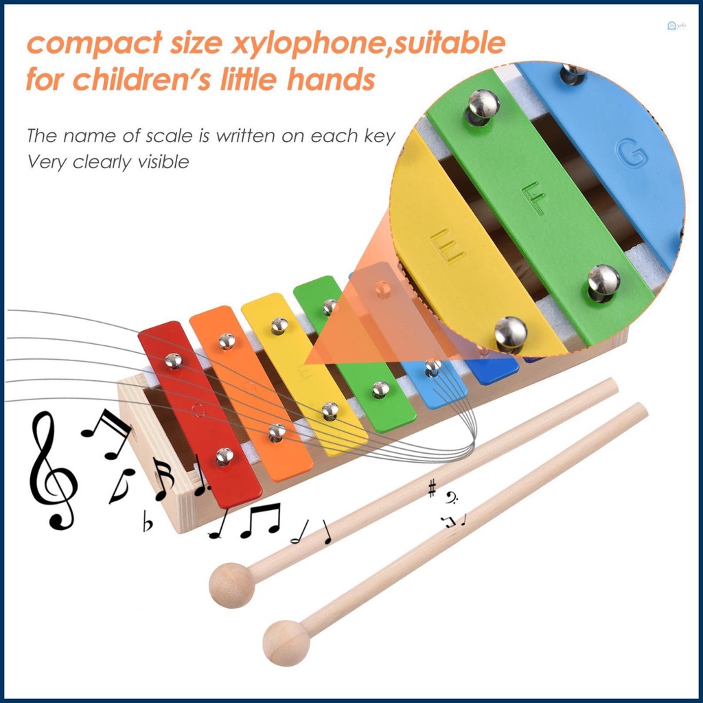 Đàn Phiến Gỗ 8 Phím Cho Bé