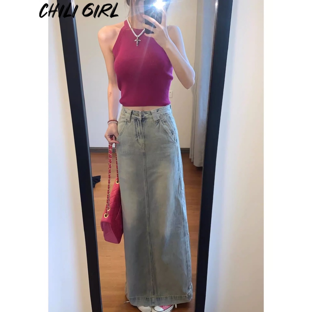 CHILI GIRL váy Chân váy thời trang váy nữ Trendy Fashion phổ biến hàn quốc WSQ2300HO7 41Z231010