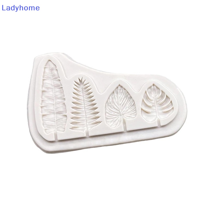 Khuôn silicone 4 Ngăn Tạo Hình Lá Cây Trang Trí Bánh
