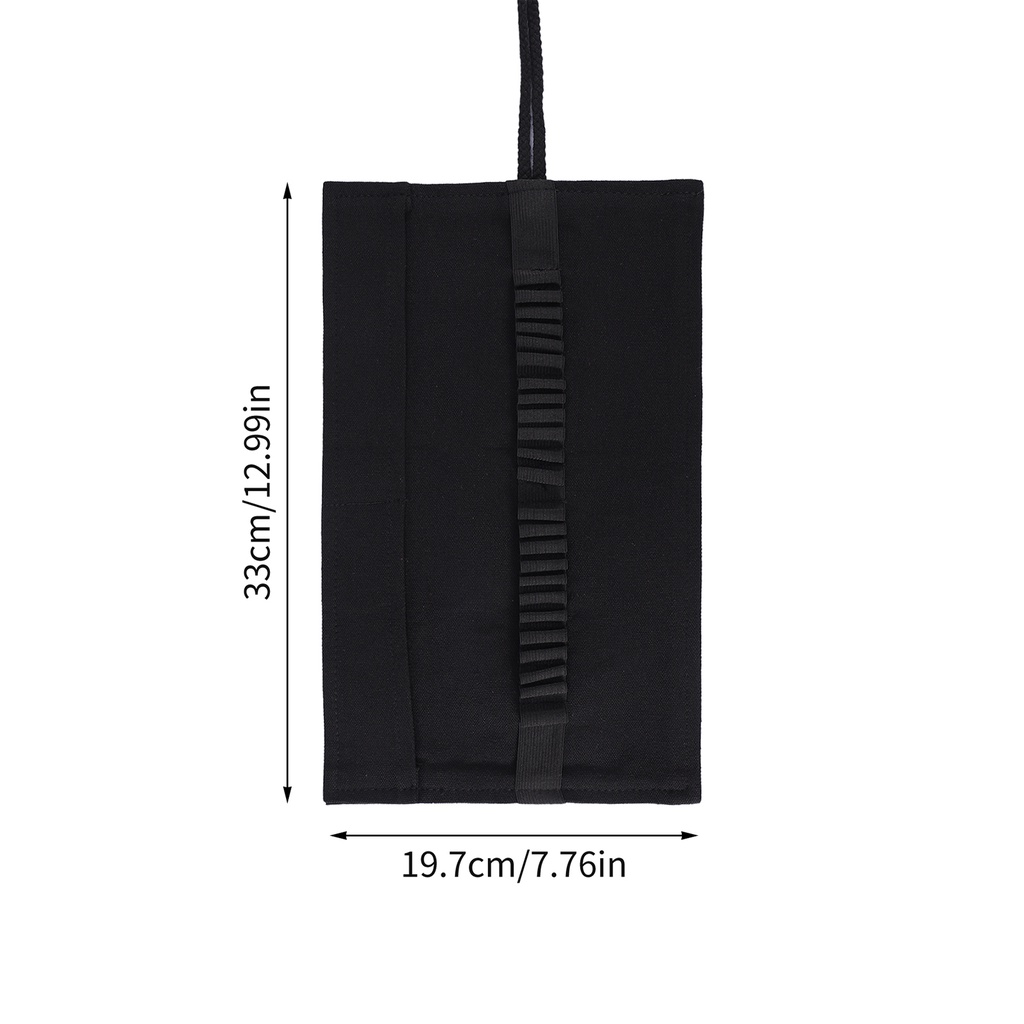 Túi Đựng Bút Chì Đa Năng Màu Đen Bằng Vải canvas