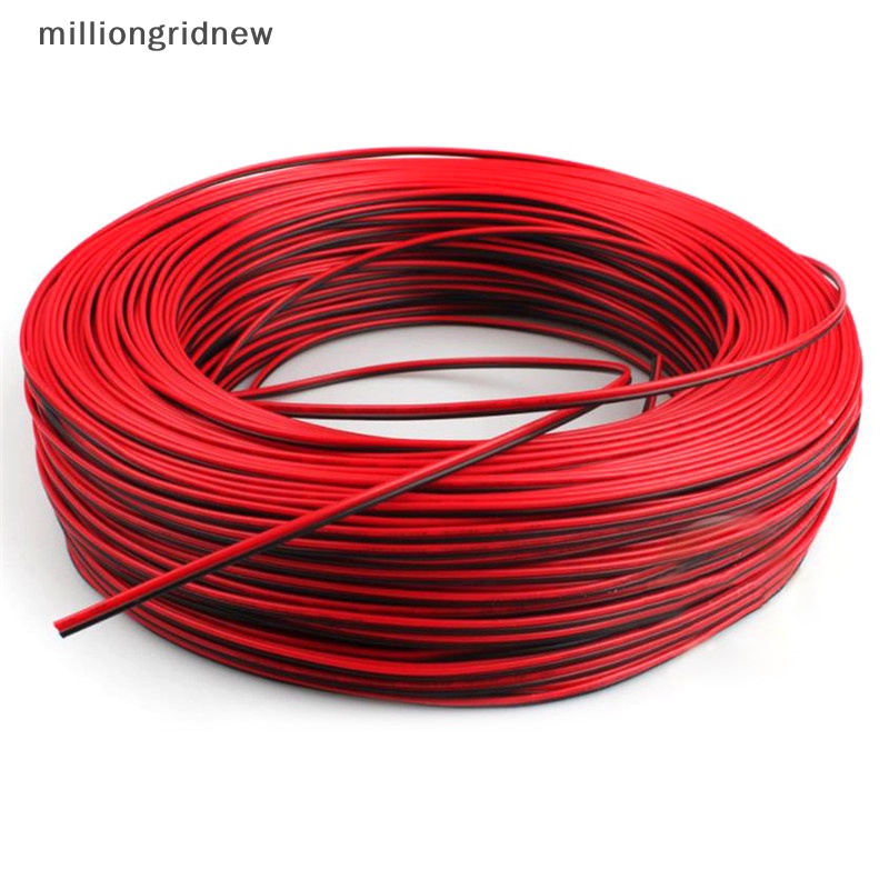 Dây Cáp Nối Đèn led Xe Hơi / Xe Máy 2pin 10m Màu Đỏ / Đen