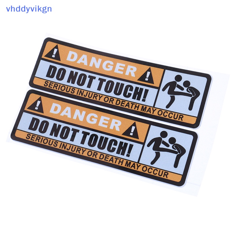 Miếng Dán Cảnh Báo In Chữ vhdd do not touch Bằng pvc Chống Thấm Nước Trang Trí Xe Hơi vn