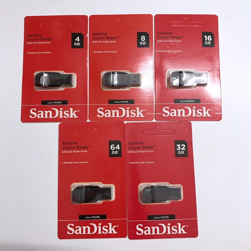 Sandisk Cruzer Blade .Usb 4GB, 8GB, 16GB / 32GB, 64g 2.0 mini siêu nhỏ, sao lưu dữ liệu, copy nhạc.