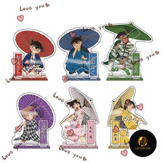  Mô hình Standee Thám tử lừng danh conan Detective Conan Kimono Series Kudou Shinichi Mouri Ran Haibara Ai Anime 