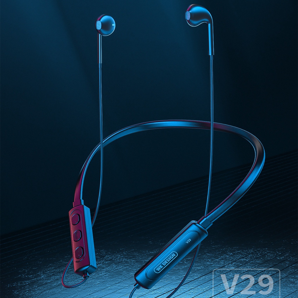Tai Nghe Bluetooth WEKOME Design V29 Kiểu Dáng Thể Thao Đeo Không Dây Bluetooth Gaming Có Micro