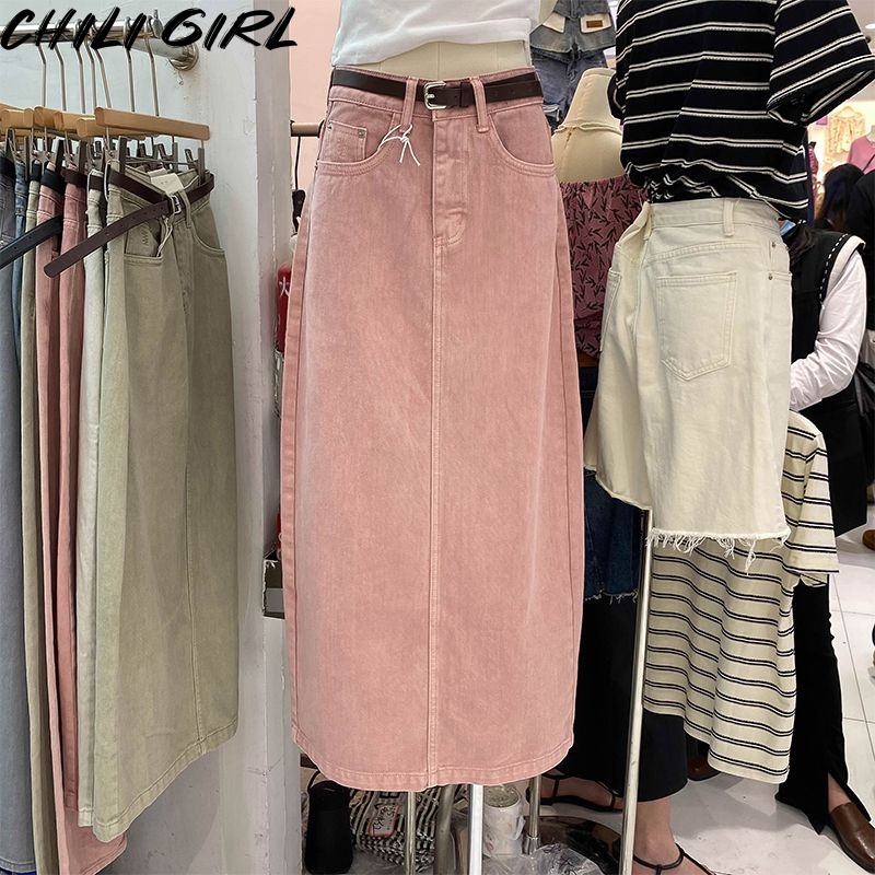 CHILI GIRL váy Chân váy thời trang váy nữ Korean INS Thể thao Xu hướng WSQ2300HQ1 41Z231012