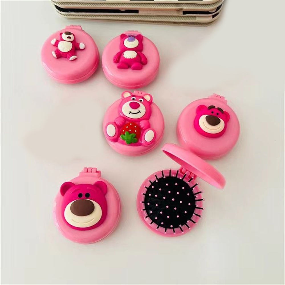 Lược chải tóc ANNIES đệm khí hình mèo KT hoạt hình đáng yêu bền bỉ sử dụng cho gia đình