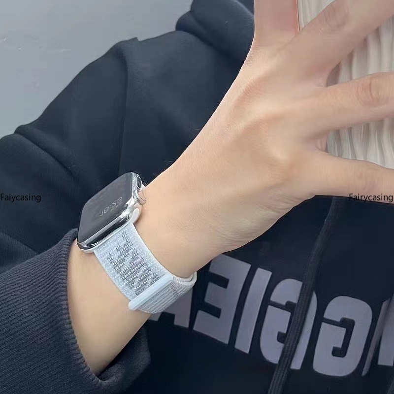 Dây Đeo nylon Cho Đồng Hồ Thông Minh apple watch 9 8 7 49mm 44mm 40mm 45mm 41mm 38mm 42mm ultra 2 8 se 7 6 5 4 3