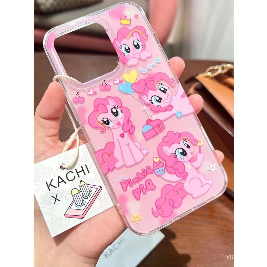 Ốp Điện Thoại imd Hai Lớp Chống Sốc Họa Tiết my little pony Cho iphone 11 12 13 14 15 pro max rqy2