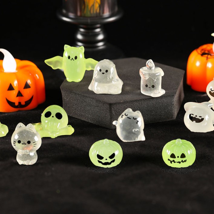 Tượng phát sáng decor lễ hội halloween trang trí terrarium