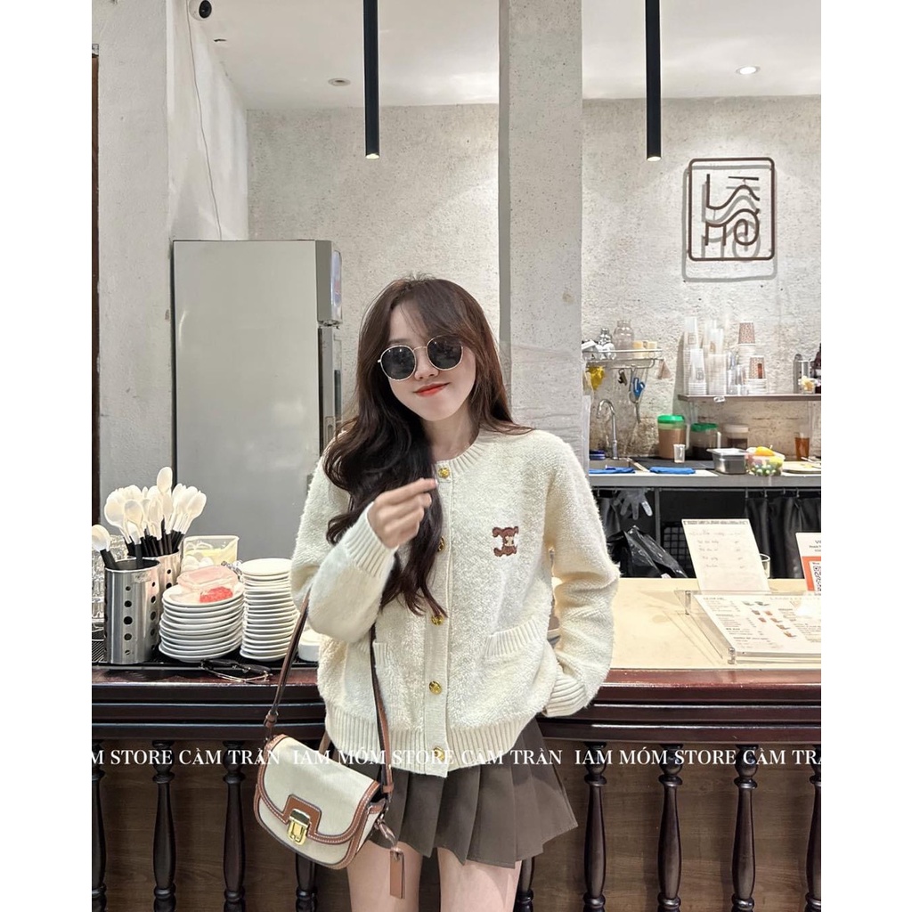 Áo khoác cardigan len C.L siêu hot hàng QC freesize