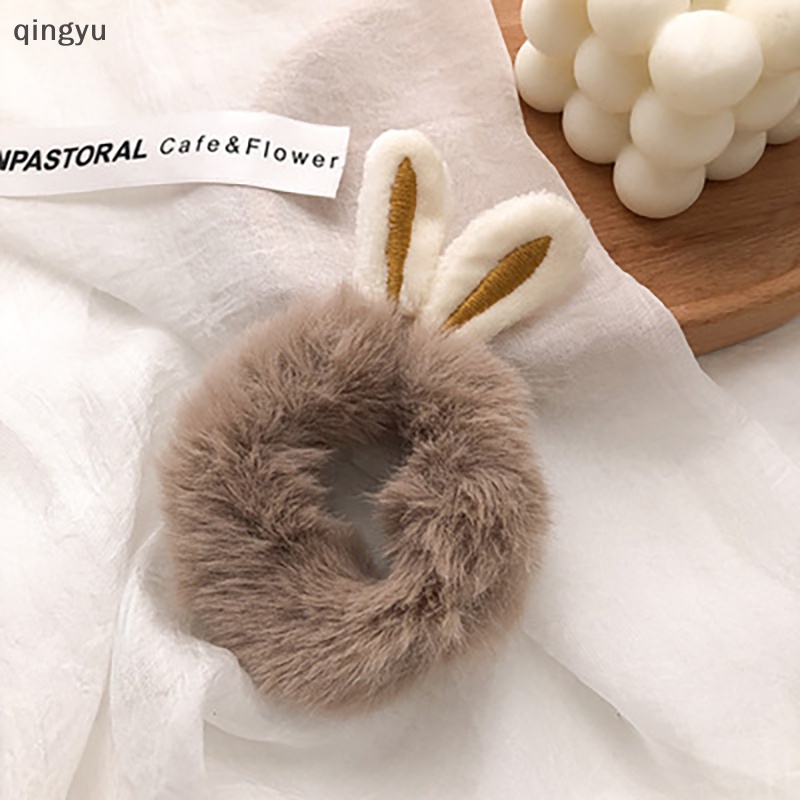 Mới Dây Cột Tóc Cao Su Co Giãn Đính Tai Thú Nhồi Bông Hoạt Hình Dễ Thương Cho Nữ Và Trẻ Em