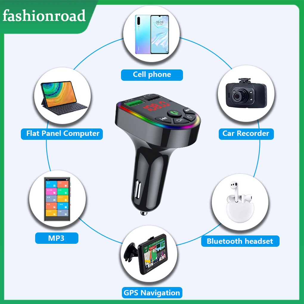 Máy Nghe Nhạc mp3 Không Dây 12v-24v Màn Hình led Hiển Thị Rảnh Tay Kèm Sạc usb Chuyên Dụng Cho Xe Hơi