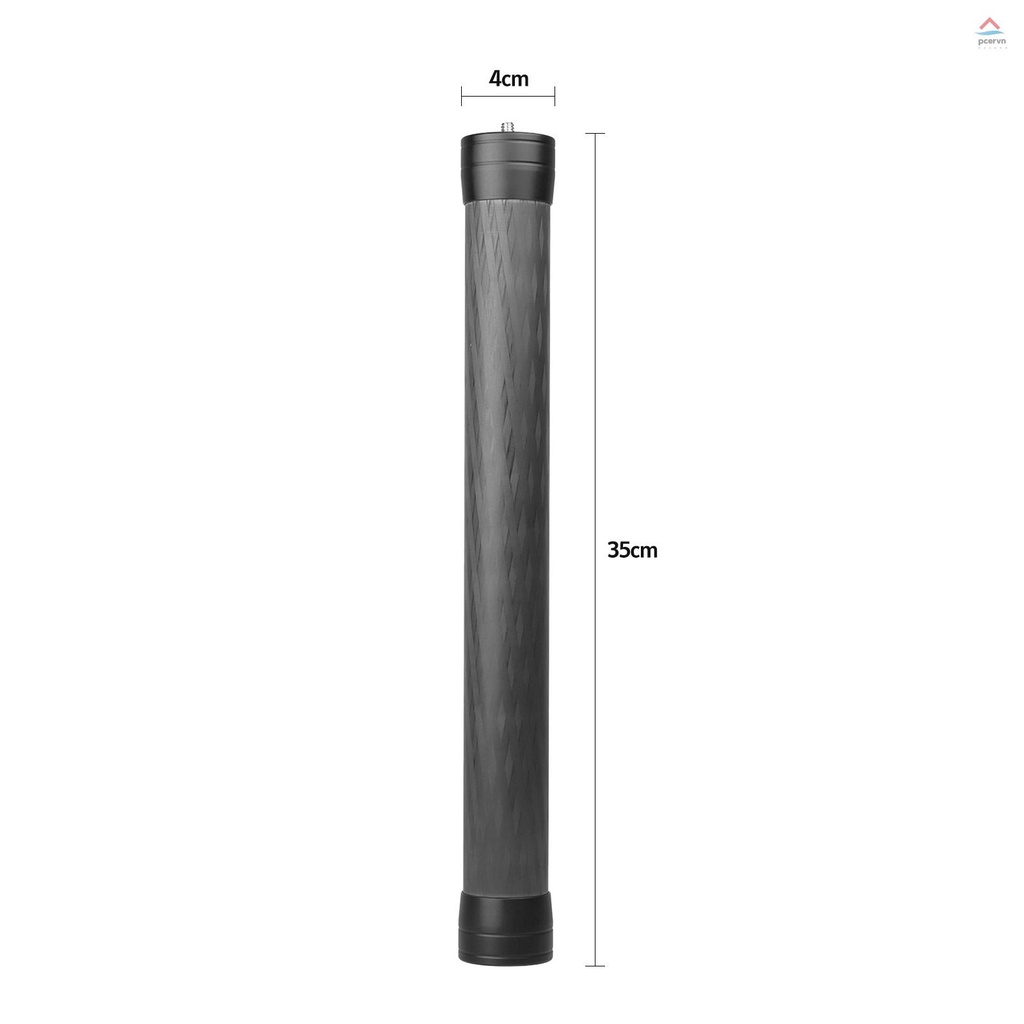 Gậy Nối Dài 35cm / 13.8in Bằng Sợi carbon Thông Dụng Với Thân Nối 1 / 4-inch 3 / 8-inch Cho camera gimbal Điện Thoại rig