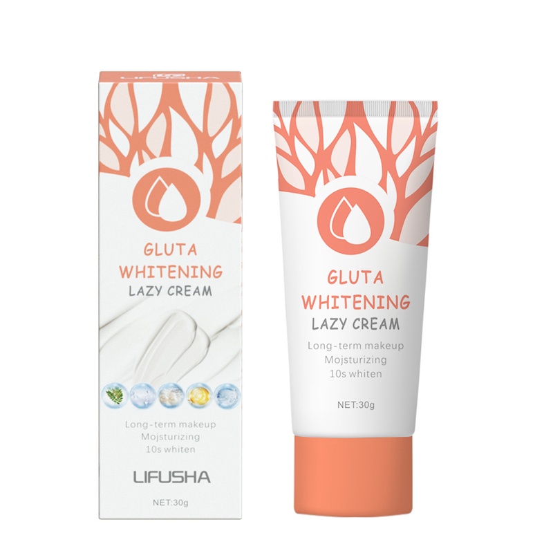 Gluta Kem Dưỡng Trắng Da Mặt Làm Sáng Tông Màu Da 30G Thích Hợp Cho Người Lười Trang Điểm Lười Kem JULYSTAR