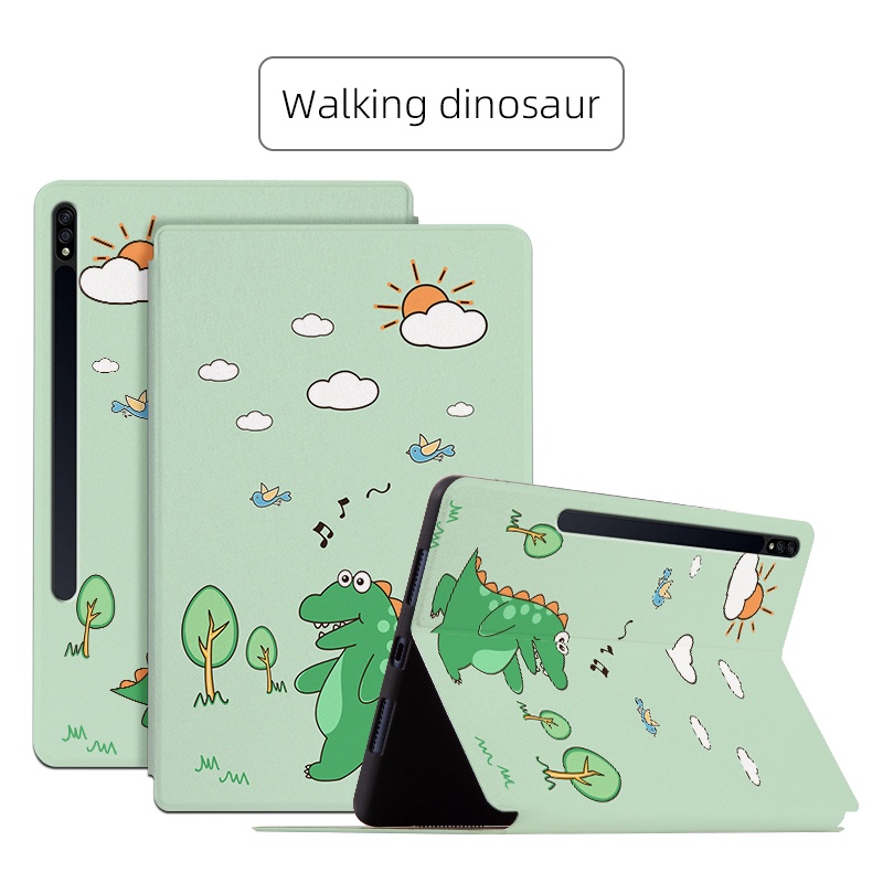 Dành Cho Samsung Galaxy Tab S9 FE 10.9 SM-X510 SM-X516B Họa Tiết Hoạt Hình Bao Da Thông Minh Flip Book Vỏ Dễ Thương