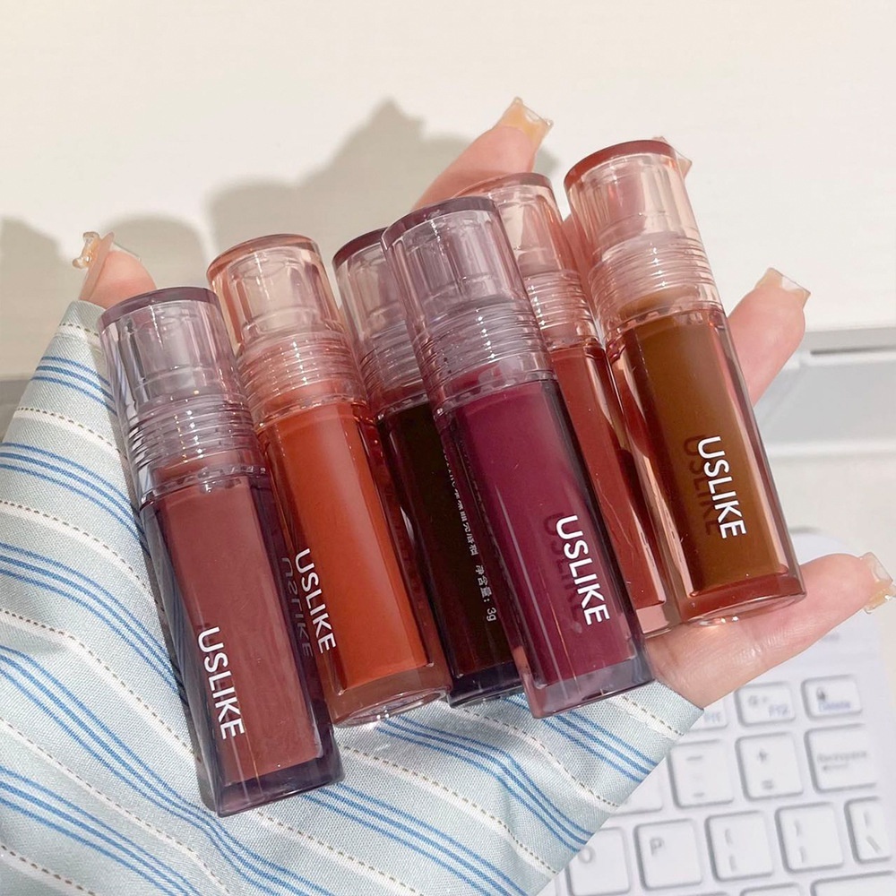 Uslike Son Bóng Hiệu Ứng Gương Không Phai Màu Nuôi Dưỡng Môi