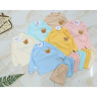 Bộ dài tay minkymom cho bé chất liệu thun lạnh co dãn 4 chiều cực mát thích hợp cho mùa đông hay nằm điều hòa