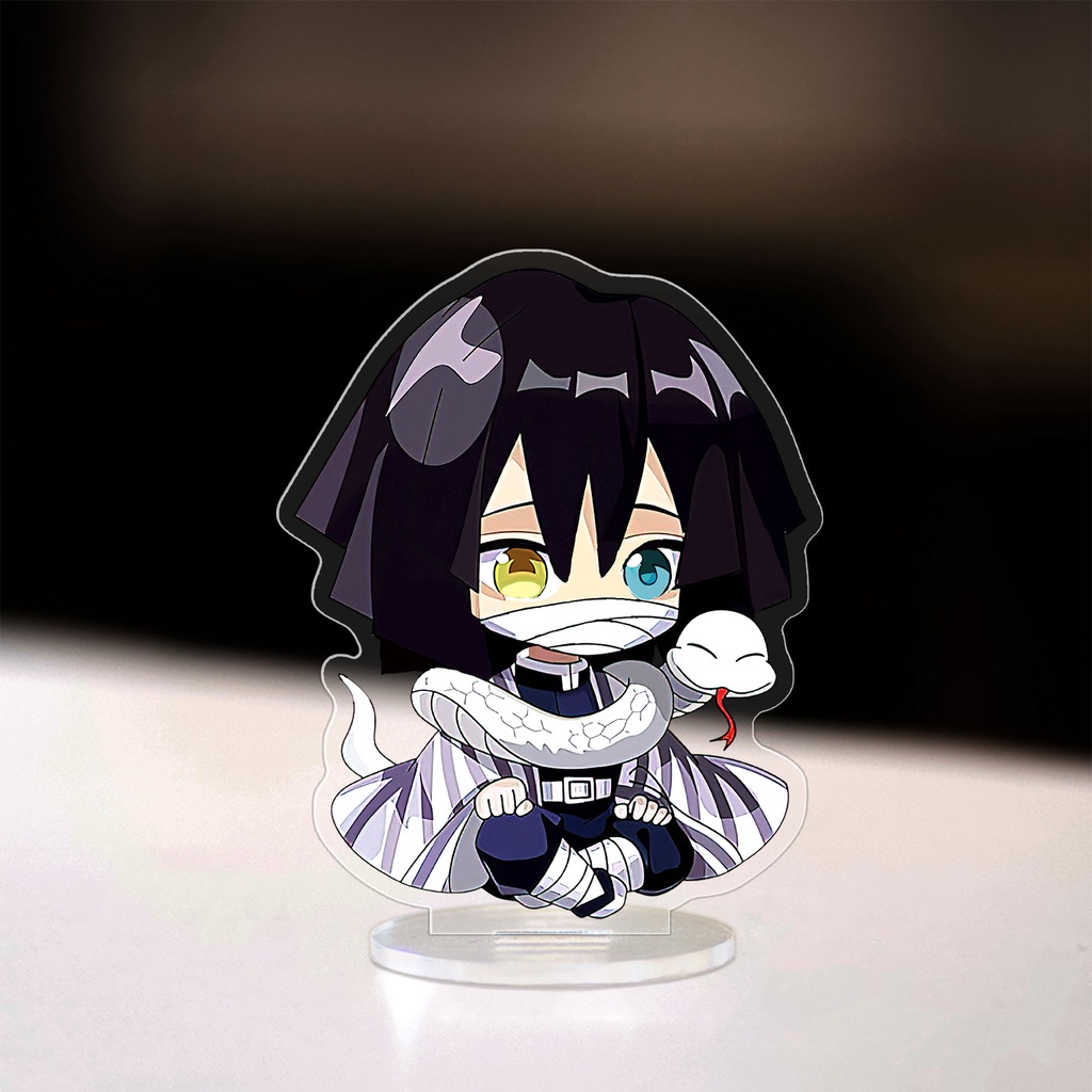 Mô hình Standee anime Kimetsu no Yaiba chibi Tanjiro Zenitsu Nezuko Inosuke Demon Slayer Manga Nhật Bản cao 8cm