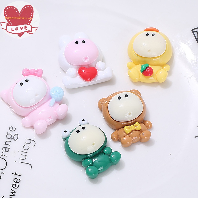 Tri Set 10 Quả Đào mini Bằng Nhựa resin Dễ Thương Cho Búp Bê diy vn