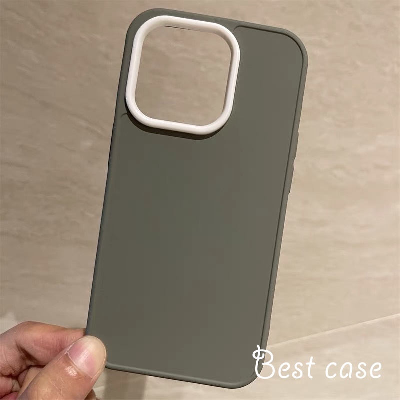 Ốp Điện Thoại Mềm Mặt Nhám Màu macaron Cho iphone 11 12 13 14 15 pro max