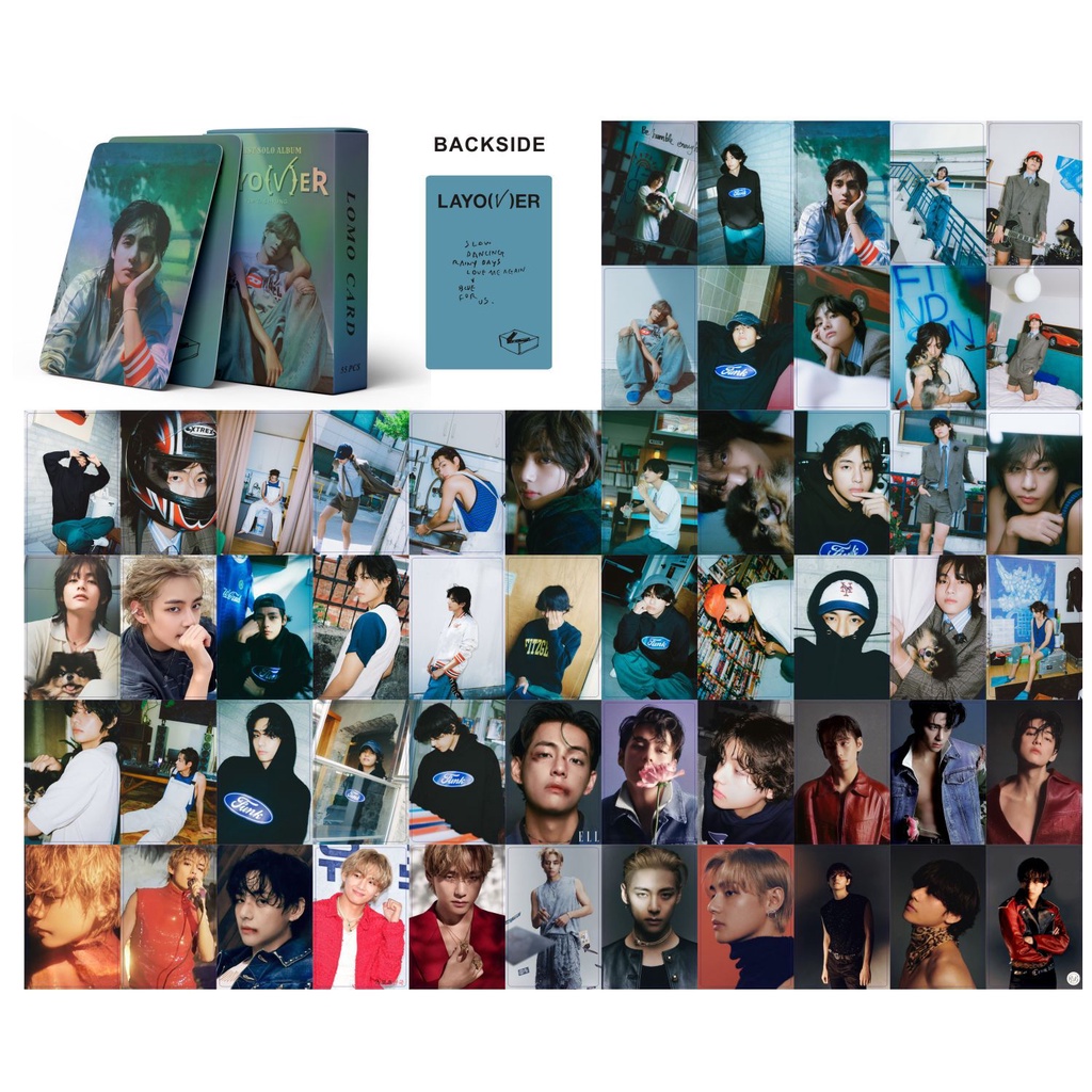 Blackpink BORN PINK, V Layover, Straykids STAR, IVE MINIVE, Seventeen, ITZY, GIDLE WORLD TOUR, Song Yuqi Flash Laser Photocard Lomo Card Postcard
