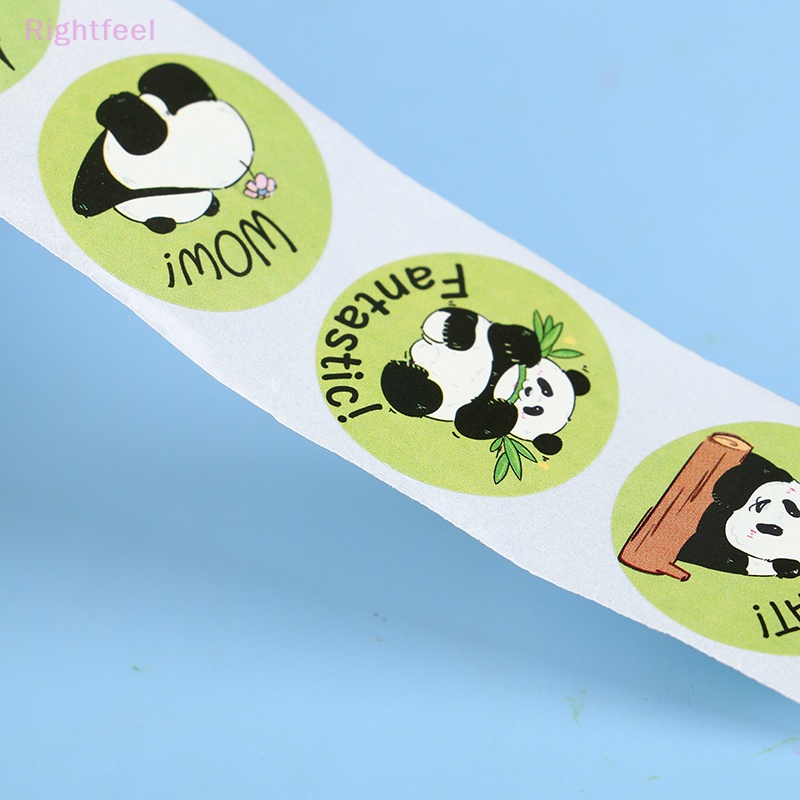 Set 500 Sticker 1inch / 2.5cm Hình Gấu Trúc Dễ Thương Dùng Để Dán Phong Bì Mới