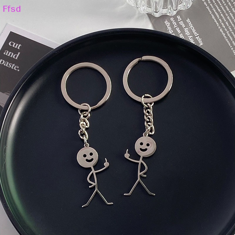 Luimo Móc Khóa Cặp Đôi Dễ Thương Vui Nhộn Cá Tính Hình Trái Tim Người Bán Chạy Nhất Dành Cho Học Sinh *