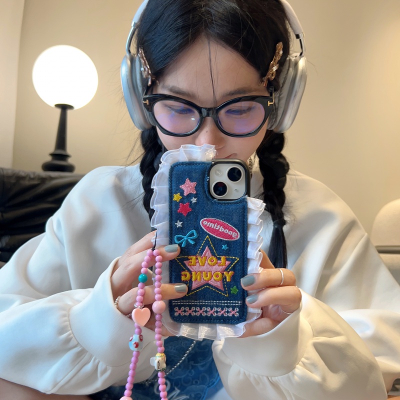 Ốp Điện Thoại Họa Tiết Ngôi Sao denim Cho iphone 11 12 13 14 15 12pro 13pro 14pro 15pro 12promax 13promax 14promax 15promax iphone 15pro