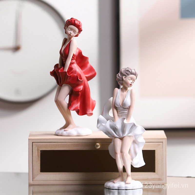 Tượng Cô Gái tatami Trang Trí Nội Thất Xinh Xắn