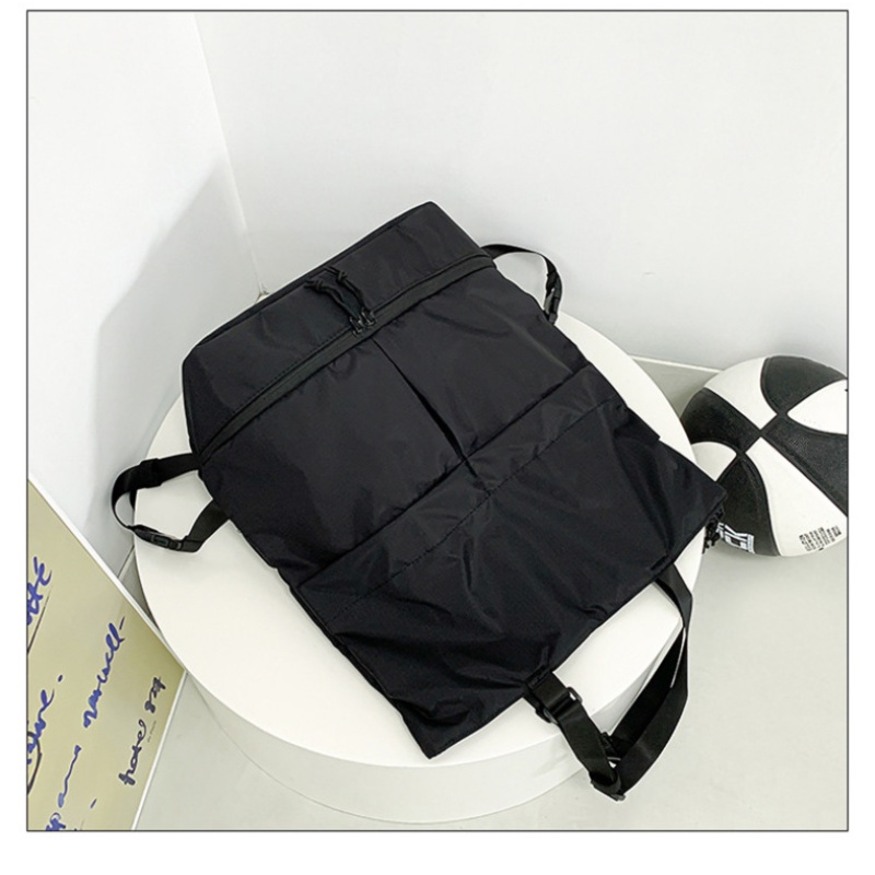 Ba Lô nylon Màu Trơn Chống Thấm Nước Sức Chứa Lớn Dành Cho Nam Và Nữ