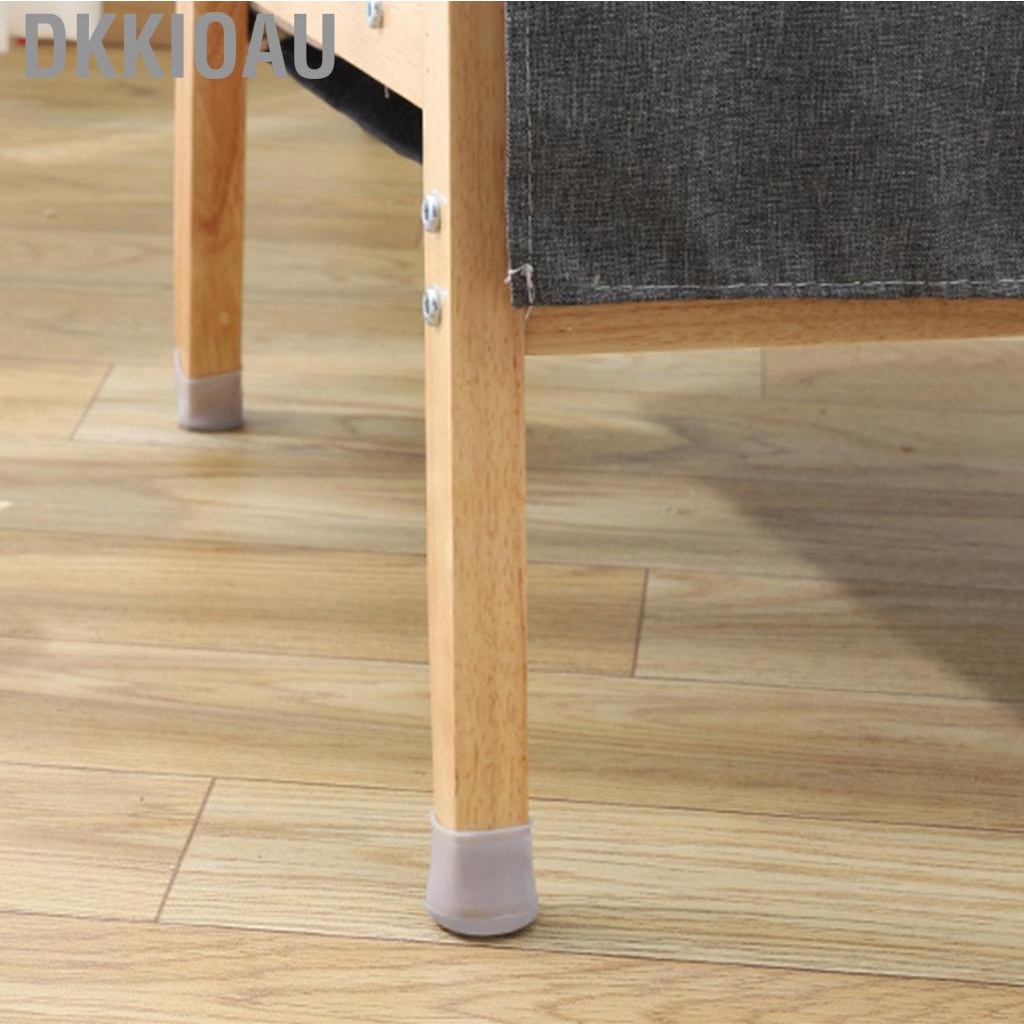 Dkkioau Chair Leg Floor Protectors Silicone Material Elastic Easy Cleaning Closed Design Covers