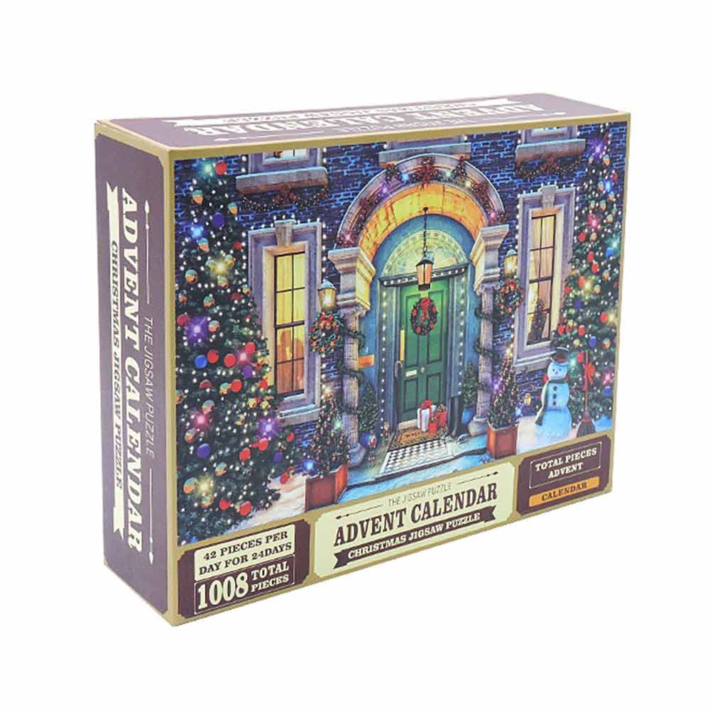 2023 New Arrival Holiday Calendar Children Adult Puzzle Surprise Mystery Box Christmas Puzzle Countdown Calendar Christmas Game Gift