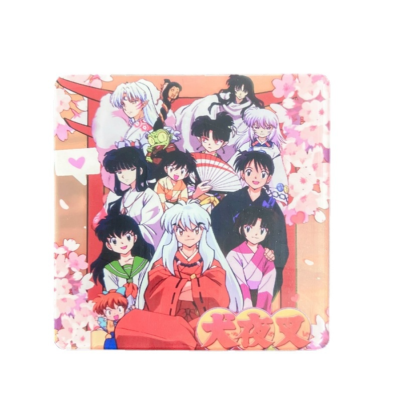 Bán Sỉ Phim Hoạt Hình inuyasha gowei Hình Vuông acrylic laser Thủ Công diy