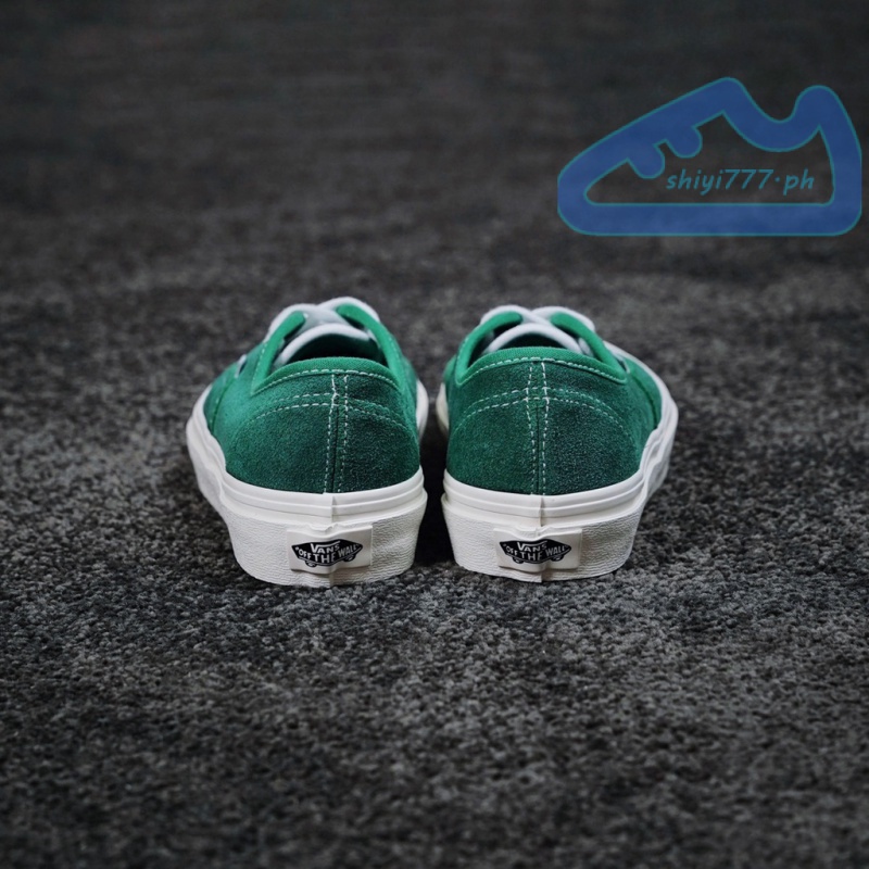 Vans Giày Da Lộn Màu Xanh Lá Phong Cách retro Cá Tính