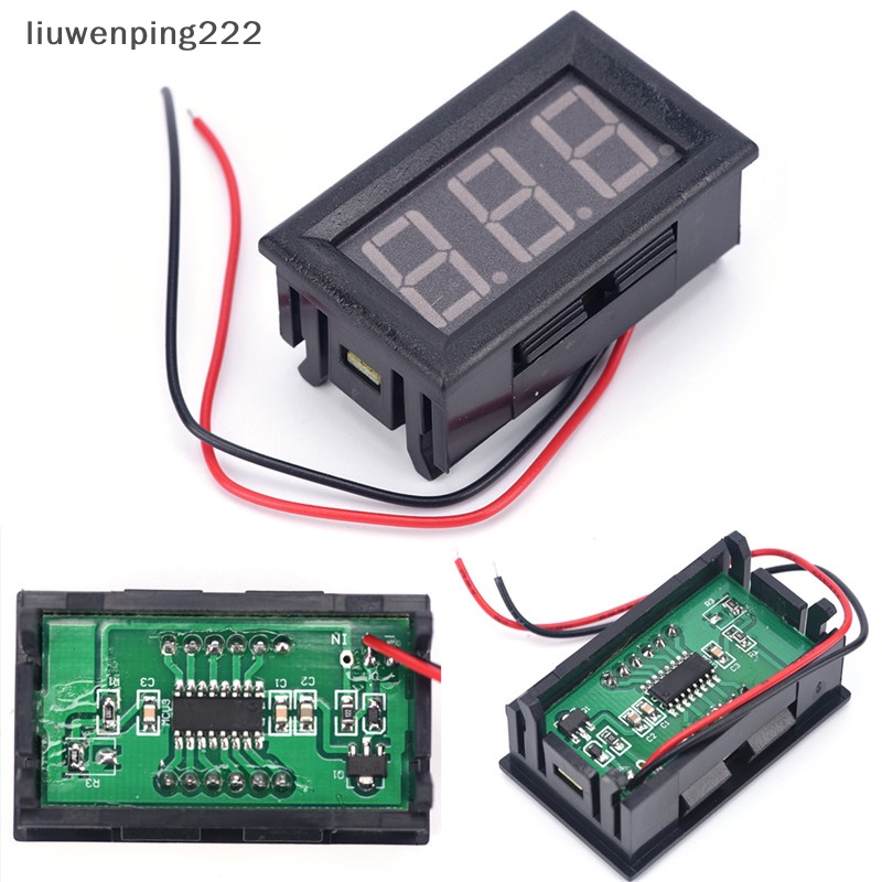 Vôn Kế Kỹ Thuật Số mini dc 0-30v Màu Đỏ Cho Xe Hơi