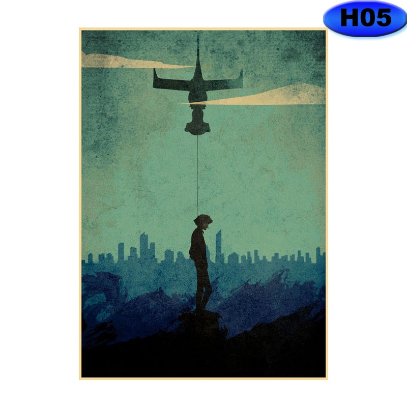 Poster Giấy kraft Treo Tường Trang Trí Phòng Khách / Phòng Ngủ In Hình Quả Xoài Phong Cách retro Nhật Bản