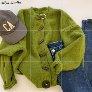  Miya Studio Áo Len áo khoác cardigan Casual Thể thao Thời trang Vintage WMY23A0T87 43Z231026 
