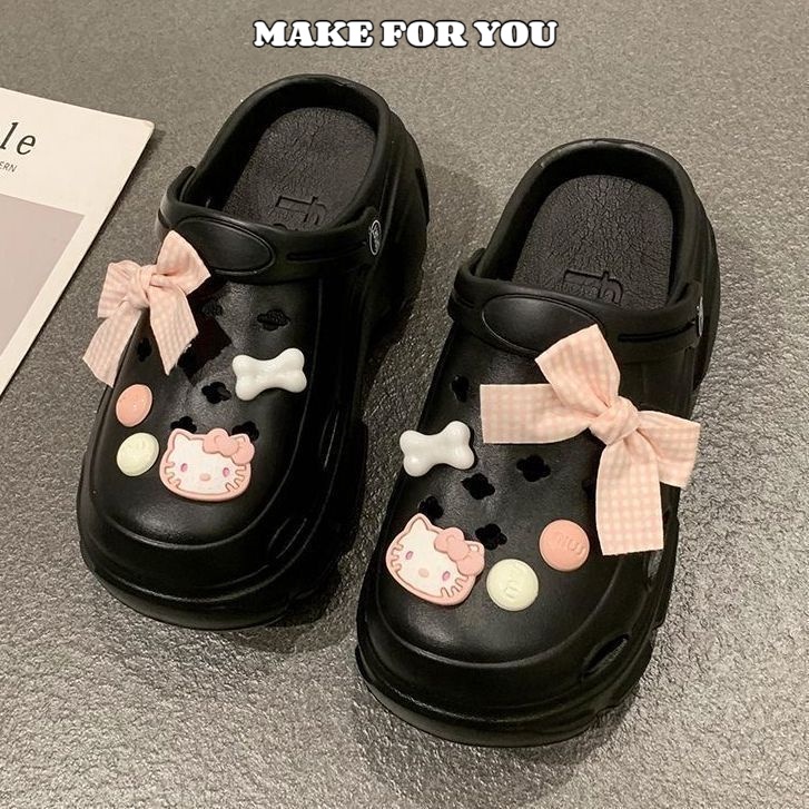 MY dép cross bánh mì dép dép bánh mì nữ Phóng khoáng Đế linh hoạt Hợp thời Cá tính B21H0K9 43Z231026