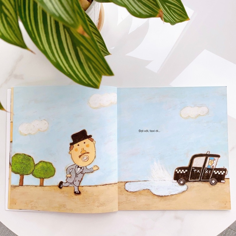 Sách Ehon Nhật Bản - Phát triển quan sát cho bé từ 3 tuổi - Đợi với, taxi ơi!