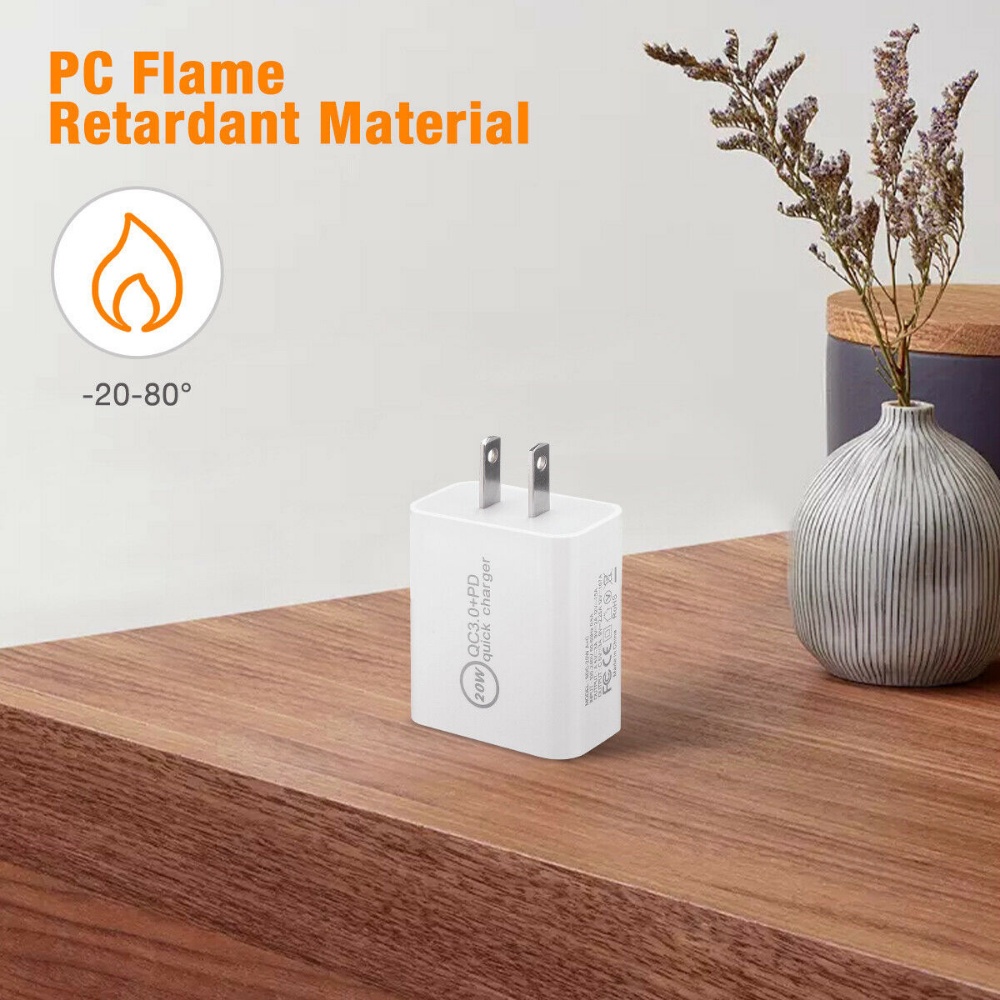 GOOJODOQ Goojoq Đầu Sạc Nhanh qc 3.0 20w Cho iphone android type c