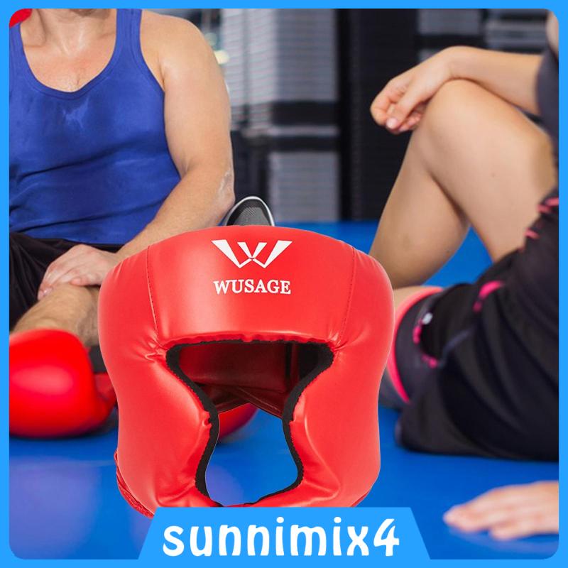Pu Mũ Đội Đầu Bảo Vệ Khi Tập sanda muay thai Dành Cho Người Lớn Và Trẻ Em