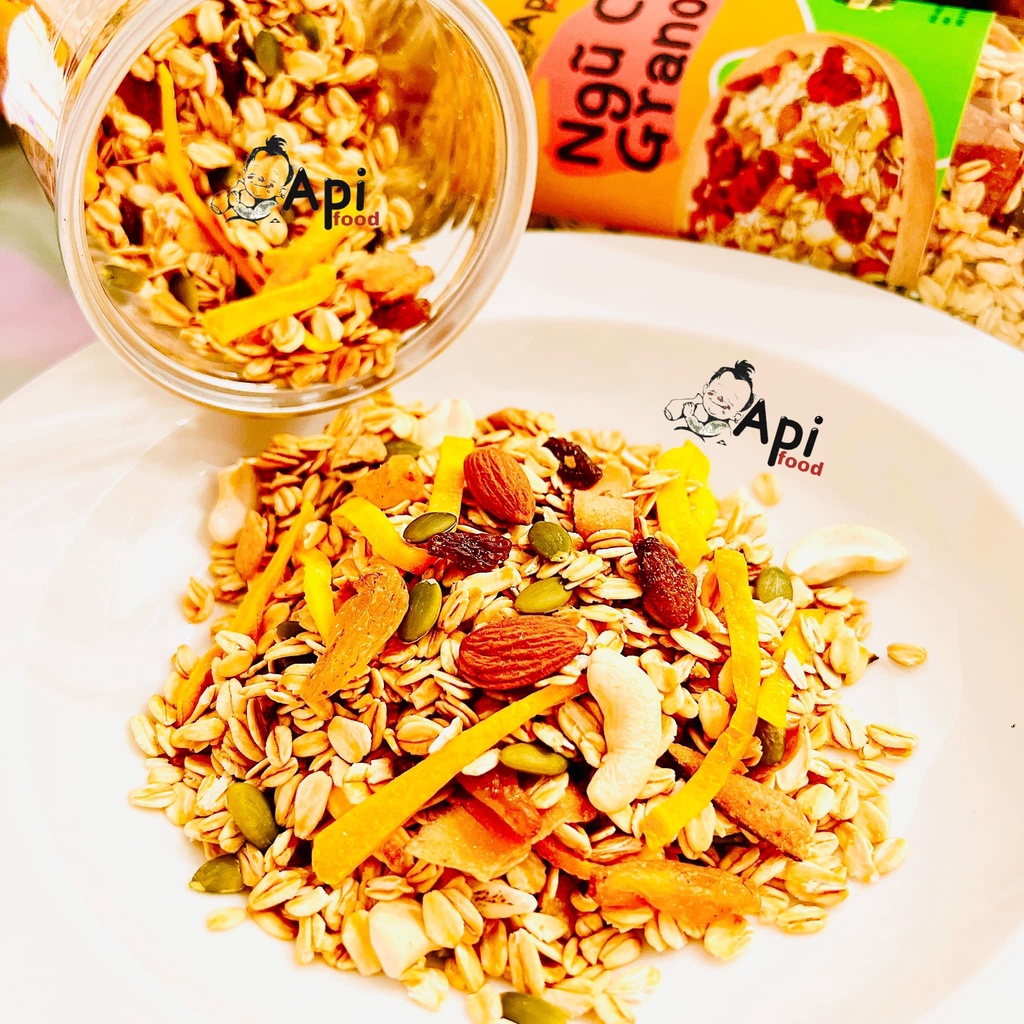Ngũ Cốc Dinh Dưỡng Ăn Liền Granola 30% Yến Mạch - ApiFood
