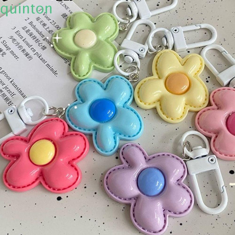 Shanhai Hộp Đựng Tai Nghe mini Hình Hoa Nở Bằng Nhựa resin Phong Cách Hàn Quốc Dễ Thương Kèm Móc Khóa Ốp