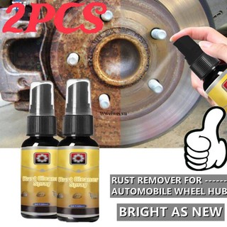 ✳wwei 2 cái xịt đánh bóng tẩy rỉ sét bảo dưỡng ô tô làm sạch đa chức năng chất ức chế rỉ sét làm sạch áp dụng đáy nồi dụng cụ tẩy rỉ sét kim loại dụng cụ gia đình wweiwei
