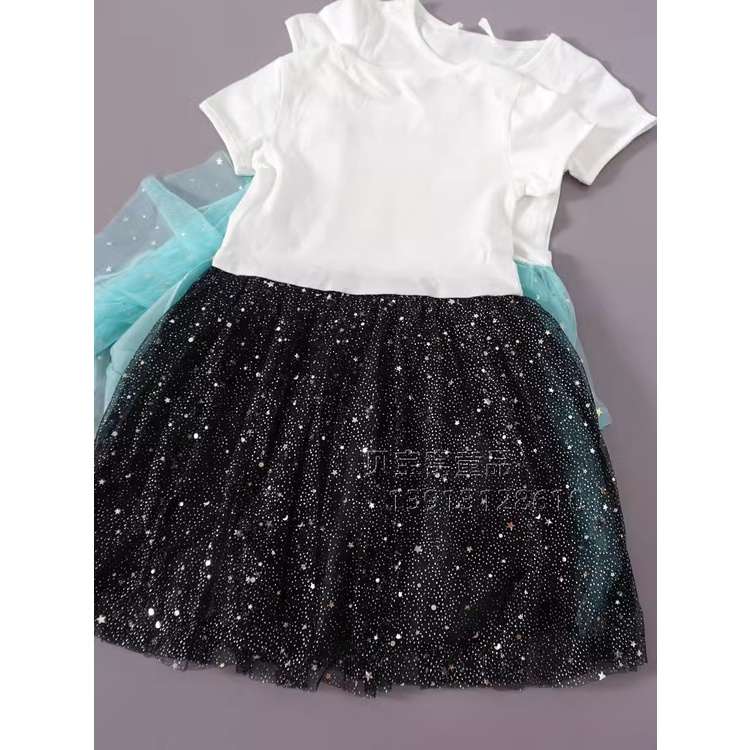 Đầm thun phối voan peppa hàng H&M xuất