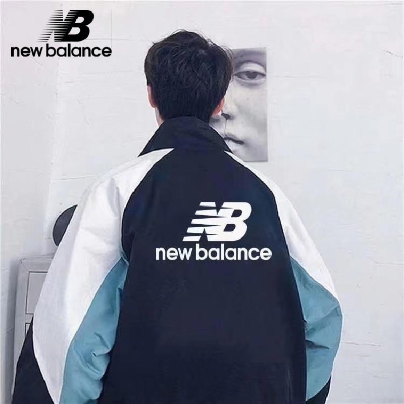 Mới new balance Áo Khoác bomber 100% cotton Dáng Rộng Phong Cách retro Đường Phố