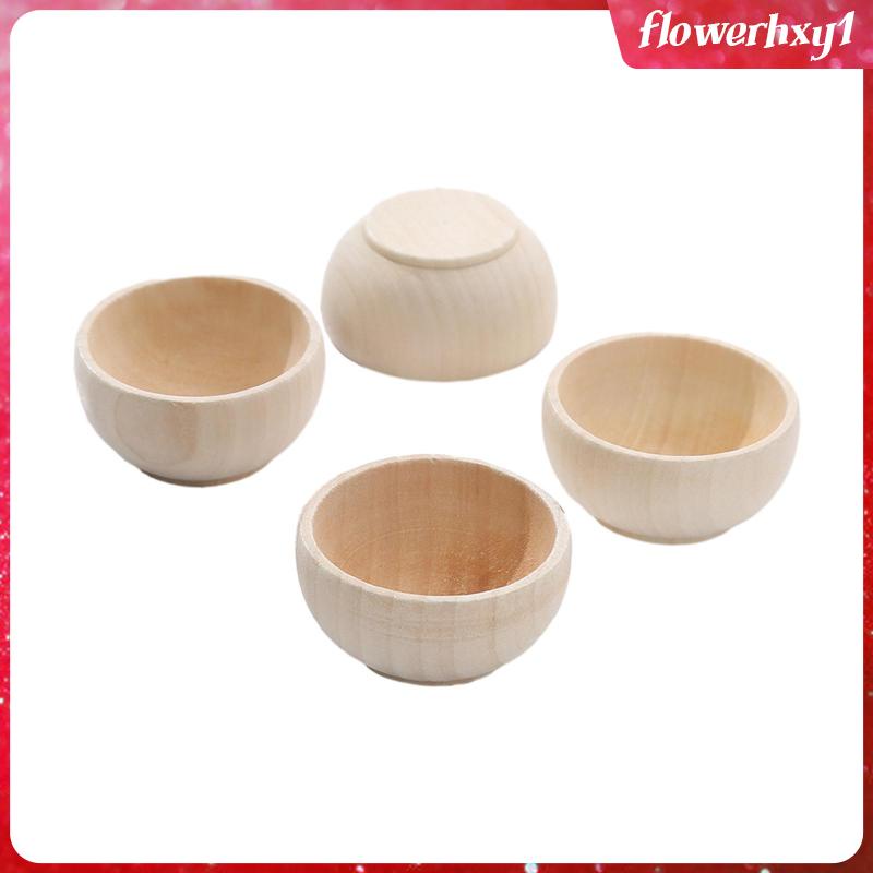 Bộ 4 Tô Gỗ Đồ Chơi Tự Vẽ Cho Bé