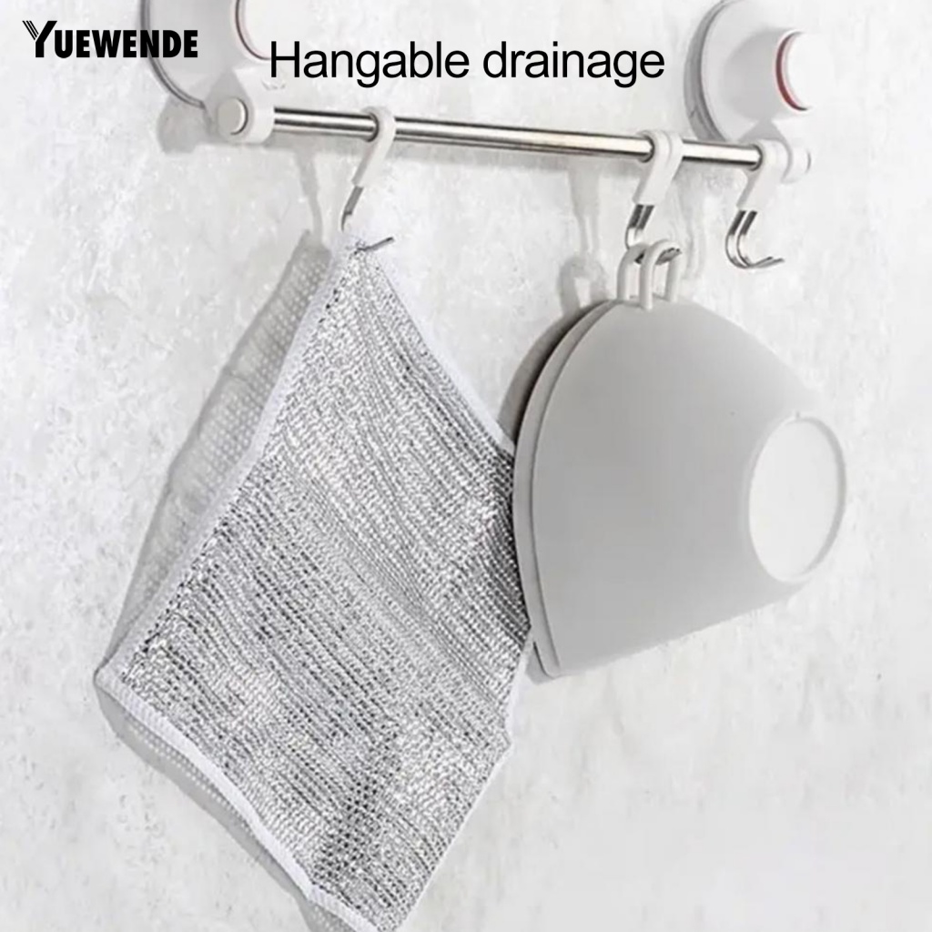 Ym.b Set 10 Khăn Lau Chén Dĩa Không Xơ Vải Khô Và Ướt Đa Năng Có Thể Tái Sử Dụng Cho Nhà Bếp Kiểu Tây Ban Nha